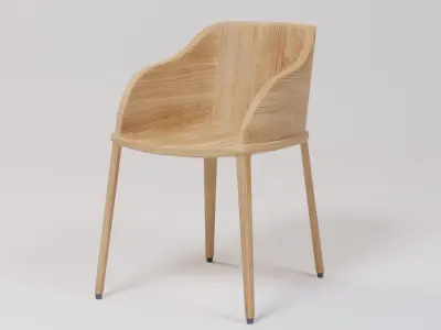 Cafe Chair 47x55x70 Low-poly 3D model