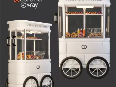 LITTLE PRETZEL CART 3D model