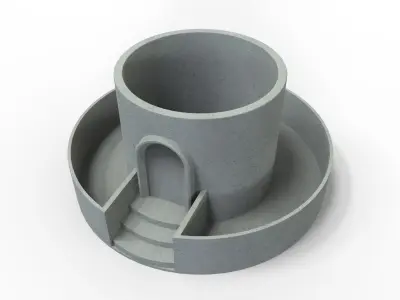 Garden Villa Flower Pot 3D print model