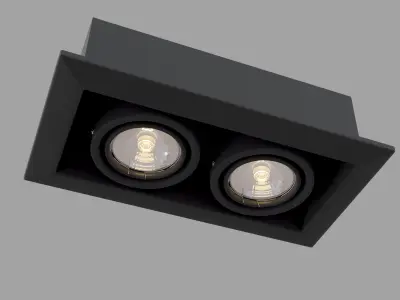 Downlight Metal Modern DL008-2-02-B Maytoni Technical Free 3D model