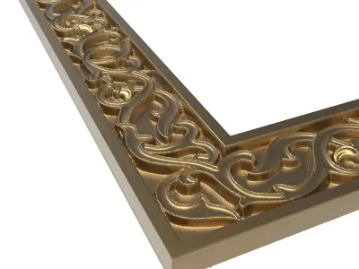 Carved Picture Frame 3D model