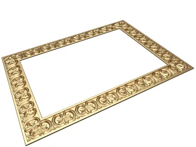 Classic Frame 027 Low-poly 3D model