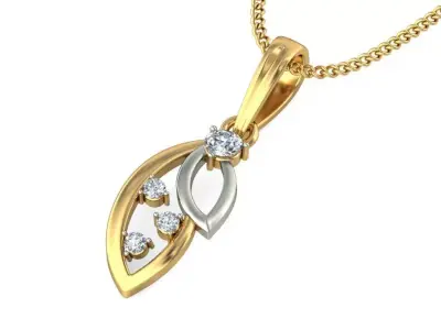 Solitaire Women Pendant 3dm STL OBJ FBX Renders Details 3D print model 66