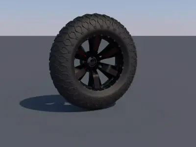 Car Tyre 3D model V1