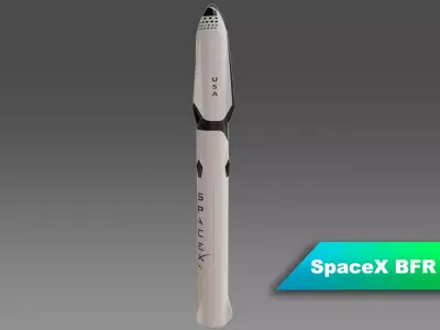 SpaceX - BFR - Big Falcon Rocket 3D model