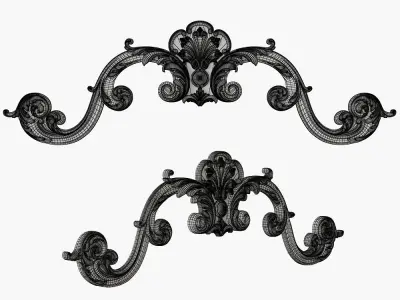 Carved crown decor for cnc 3D model