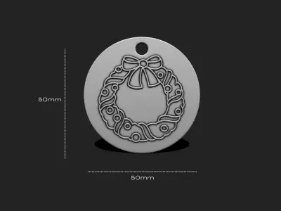 Christmas Ornament - Pendant -  Christmas Tree  - Decor - 14 3D print model