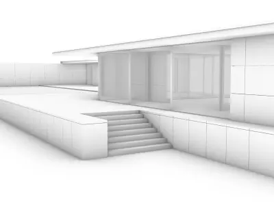 Barcelona Pavilion 3d Architectural Model 3D model