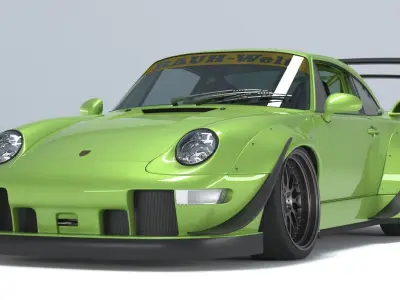 Porsche 911 GT2 RWB 3D model