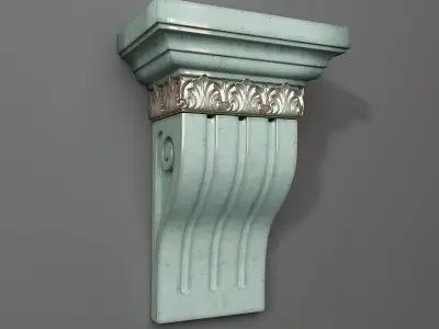 Corbel decorative on wall 3D print model