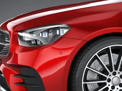 Mercedes E-Class Cabriolet AMG Line 2021 3D model