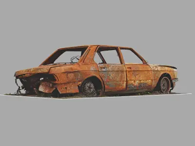 Car1 burned 3D model