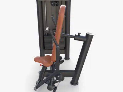 Vertical chest machine 3D model