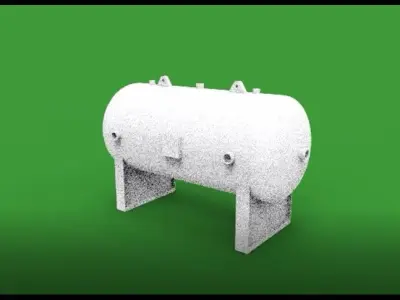 pressure vessel tank 3D print model