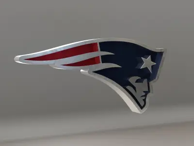NFL New England Patriots Logo 3D model