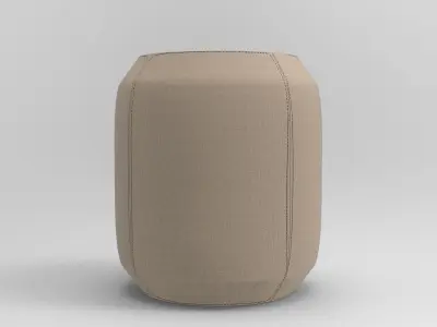 Hole Pouf Low-poly 3D model