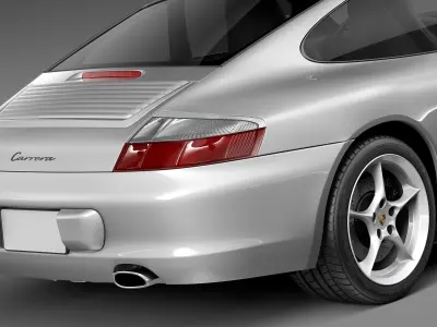 Porsche 911 996 carrera 2003 3D model
