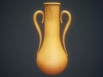 Stylized Jar Low-poly 3D model
