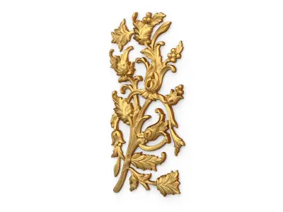Classic carved decor ornament 382 3D model