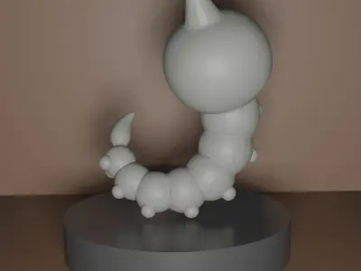 Weedle caterpillar 3D print model