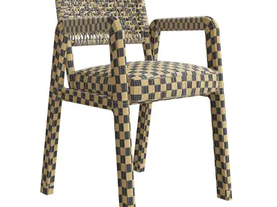 Flexform Ortigia armchair 3d model Low-poly 3D model