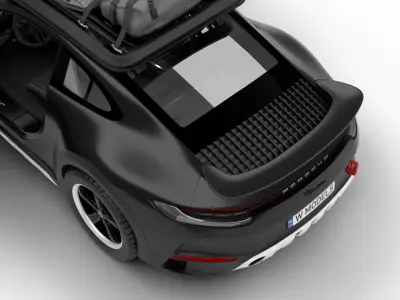 Porsche 911 Dakar 2023 HQ interior 3D model