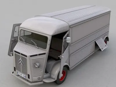 CITROEN H TYPE FOURGON RALLONGE 1964 3D model