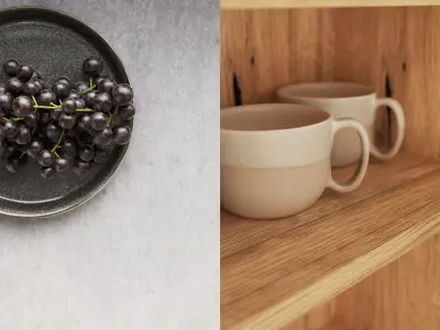 polypasta - Scandinavian Kitchen Scene 8K 3D model