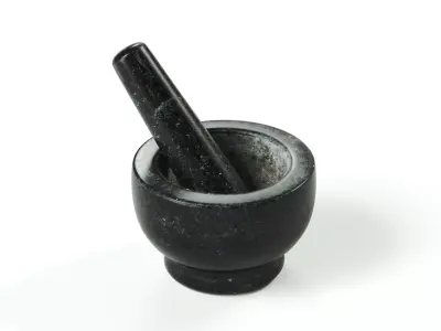 polypasta - mortar with pestle 03 3D model