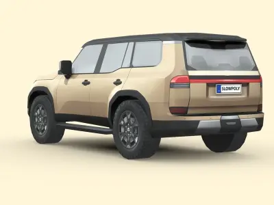 Lexus GX Overtrail 2024 Low-poly 3D model