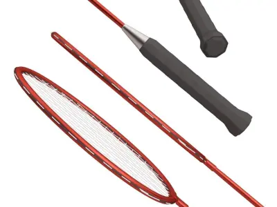 Badminton Racket 3D model