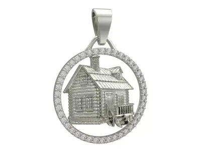House Figured Pendant 3D print model