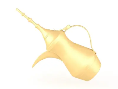 Arabic Coffee Pot and Coffee Cup  3D model