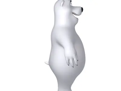 Polar Bear Cartoon 3D model