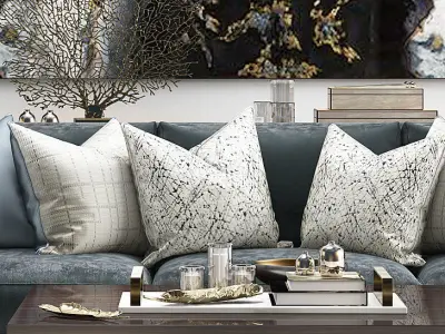 Belvedere Sofa  Concave Brass  Milton The sofa and chair company 3D model