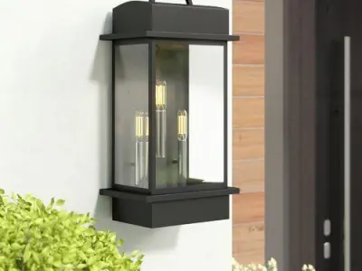 Watterson 3-Light Outdoor Wall Lantern Free 3D model