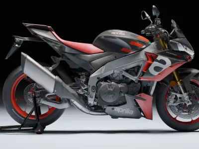 Aprilia Tuono V4 Factory E5 2021 Low-poly 3D model