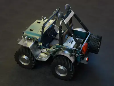 jeep sports car 3D model