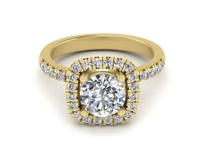 Diamond Jewelry Engagment Ring  3D print model