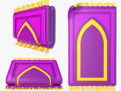 Ramadan Prayer Rug 3D model