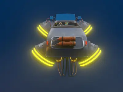 Antique Concept Car 3D model