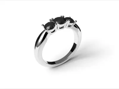 trilogy ring  3D print model