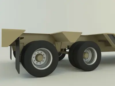 LowBoy Trailer 3D model