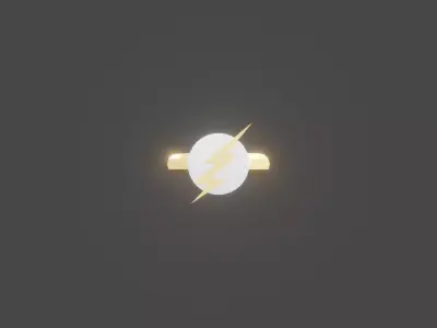 The Flash Ring 3D Blend Model Free 3D model