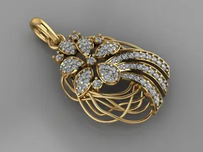 FASION PENDANT 3D model 12