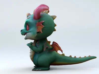 Kawaii Club Cute Dragon 3D model