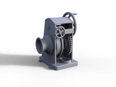 Anchor Winch manual Ankerwinde Schiffsmodell 3D print model