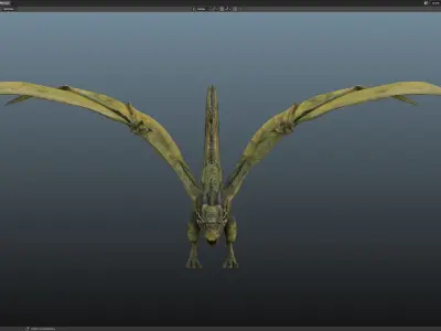 Dragon Low-poly 3D model