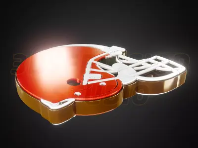 Cleveland Browns logo - Cinematic - 3D print 3D model
