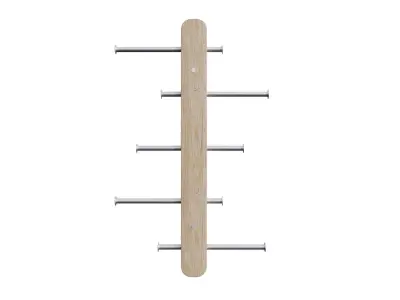 PLOGA vertical hook bar Low-poly 3D model